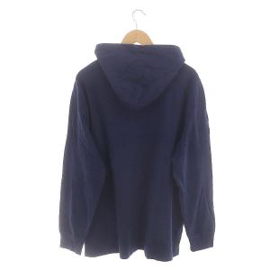 POLO RALPH LAUREN ポロシャツ 長袖 鹿の子 Big Pony プルオーバー フード付き XL 紺 ネイビー