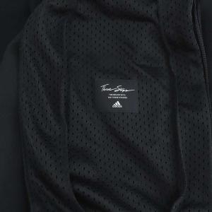 adidas 21年 MID2.0テイラードジャケット ミドル丈 薄手 ロゴプリント O 黒 ブラック H40869