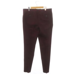 ETRO スーツ スラックスパンツ ビジネス 総柄 裏地ペイズリー柄 54 ボルドー 黒 ブラック