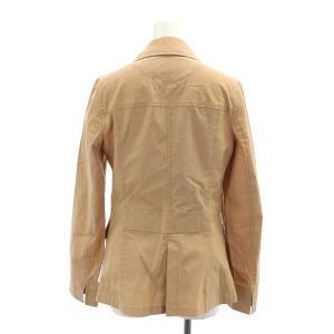 BURBERRY BLUE LABEL テーラードジャケット 4B 薄手 ロゴボタンノバチェック 38 ベージュ