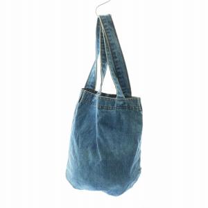 HUNTING WORLD トートバッグ ハンド デニム ビッグロゴ 象柄 青 ブルー GY18