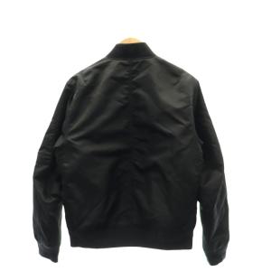 COACH MA-1 フライトジャケット ブルゾン ジップアップ 中綿 裏地総柄 M 黒ブラック E1602-33790