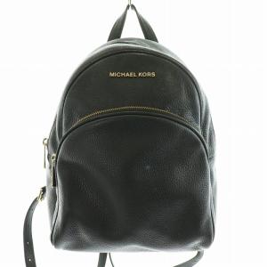 Abbey Leather Backpack リュックサック バックパック オールレザー ペブルドレザー 裏地総柄 ロゴ ゴールド金具