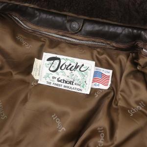 Schott フライトジャケット 44 ダークブラウン