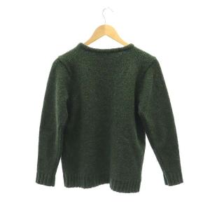 JACKSON MATISSE ニット セーター スマイリー 長袖 S 深緑 ダークグリーン マスタード 黒