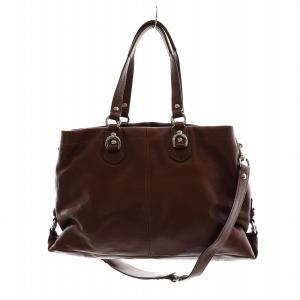 COACH アシュレイ ハンドバッグ ショルダー 2WAY レザー ロゴ 茶 ブラウン F15513 GY18