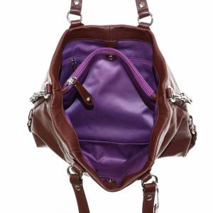 COACH アシュレイ ハンドバッグ ショルダー 2WAY レザー ロゴ 茶 ブラウン F15513 GY18