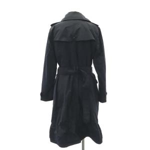 BURBERRY トレンチコート スプリングコート ロング ベルト付き 40 紺 ネイビー