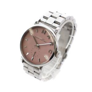 MARC JACOBS ベイカー Baker 腕時計 ウォッチ クォーツ ピンク文字盤 ロゴ シルバー色 GY17