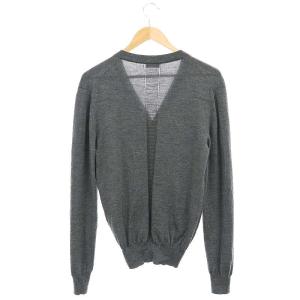 DIOR HOMME 08AW クリスヴァンアッシュ クリス期 ニット カーデガン Vネック ポケット ウール 長袖 グレー