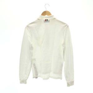 THOM BROWNE ポロシャツ 長袖 トリコロール 1 白 ホワイト