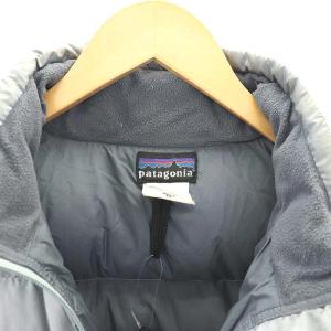 Patagonia ダウンジャケット ロゴ ジップアップ 収納袋付き M グレー 84601