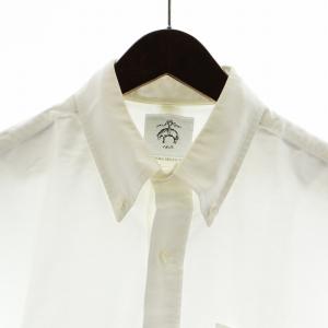 Brooks Brothers ボタンダウンシャツ 長袖 コットン USA製 4 白 ホワイト GY12
