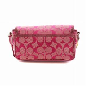 COACH ショルダーバッグ シグネチャー レザー キャンバス スエード ロゴ ピンク 6844 GY18