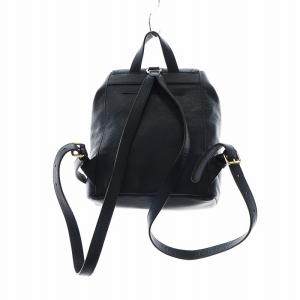 MICHAEL KORS リュックサック バックパック レザーゴールドロゴ 紺 ネイビー GY18