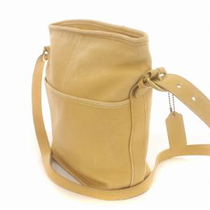 COACH ヴィンテージ オールドコーチ ショルダーバック ダッフル 斜めがけ レザー ベージュ 4153