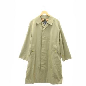 ステンカラーコート コットン カーキベージュ