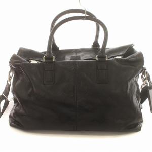 COACH 2WAY ボストンバッグ ハンド ショルダー オプアート キャリーオール ロゴ 総柄 レザー 黒 ブラック 70254