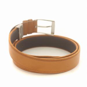 BURBERRY ベルト レザー ロゴ ハトメ 無地 ブラウン