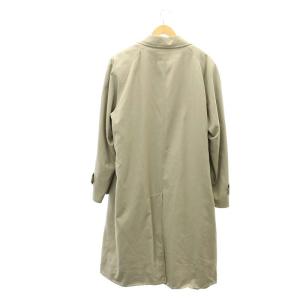 burberrys ロングコート ステンカラー ロング 裏地ノバチェック 比翼ボタン ウール L ベージュ