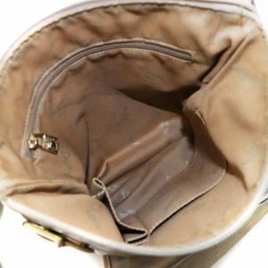 GHERARDINI ソフティ SOFTY ショルダーバッグ ロゴ スクエア 総柄 ナイロン シルバー色 ベージュ GY18