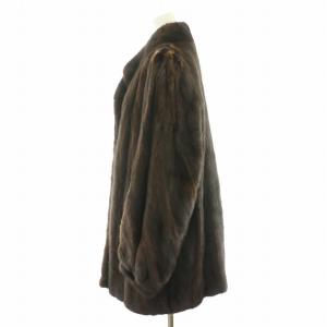 SAGA MINK ジョイミル JOY MILLE 銀サガ 銀SAGA 毛皮コート ハーフ ミンクファー F 茶 ブラウン GY11