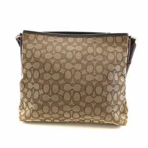 COACH ショルダーバック シグネチャー キャンバス ロゴ 茶 ブラウン F58285 GY18