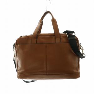 COACH コミューター ビジネスバッグ ショルダー 2WAY 書類カバン ブリーフケース レザー ロゴ チャーム付き 茶 ブラウン 71561