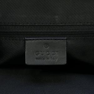 GUCCI 002 1093 トートバック ハンド GGキャンバス レザー ロゴ ブラック