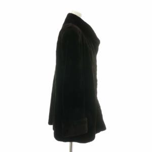 BALMAIN サガミンク ロイヤル 金サガ シェアード ミンクファー コート F ブラウン