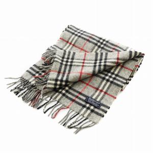 burberrys ヴィンテージ マフラー チェック柄 グレー