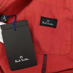 PAUL SMITH ジャケット ブレザー シングル コットン L 赤 レッド