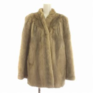 銀サガ ファーコート ミドル サファイアミンクファー 毛皮 アウター 大きいサイズ 13 XL グレー
