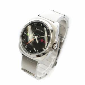 PAUL SMITH ファイブアイズ ホリゾンタル 腕時計 ウォッチ クォーツ 黒文字盤 シルバー色 F335-T010482 GY18