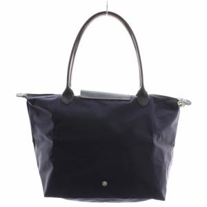 Longchamp ル プリアージュ トートバッグ ハンド ナイロン 折りたたみ式 ロゴ 刺繍 紫 パープル