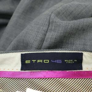 ETRO パンツ スラックス センタープレス 46 グレー