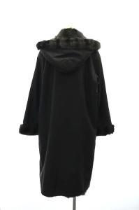 BALMAIN 毛皮 コート リバーシブル M ブラック