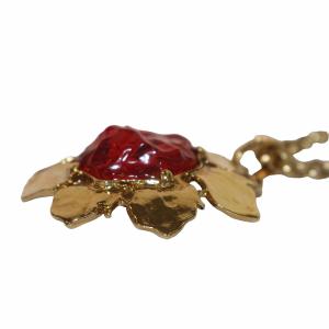 YVES SAINT LAURENT ネックレス フラワーモチーフ