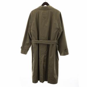 BURBERRY ヴィンテージ ステンカラーコート ワッシャー加工 長袖 シングル ライナー付き チェック柄