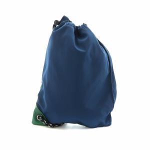 UN3D. ナイロン ナップサック NYLON KNAPSACK ショルダー ボディバッグ 斜めがけ ロゴ 緑 グリーン
