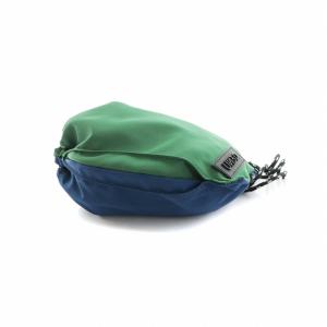 UN3D. ナイロン ナップサック NYLON KNAPSACK ショルダー ボディバッグ 斜めがけ ロゴ 緑 グリーン