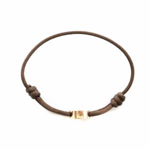 LOUIS VUITTON リヤン アンプラント ブレスレット K18 750 ブラウン ピンク Q95647