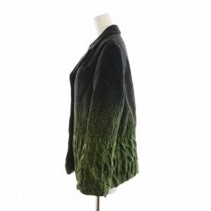 PRADA 07AW フォレスト グラデーション ジャケット テーラード 3B シルク混 42 ブラック