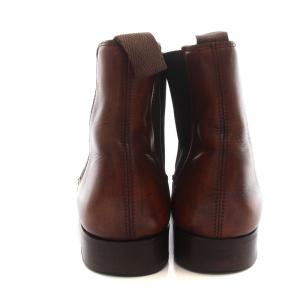 Tricker's サイドゴア ブーツ プレーントゥ レザー 7-5 26 26.5cm 茶 ブラウン