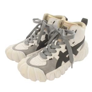 Onitsuka Tiger DENTIGRE スニーカー ハイカット スエード US7.5 25.5?p 白 ホワイト グレー F460721