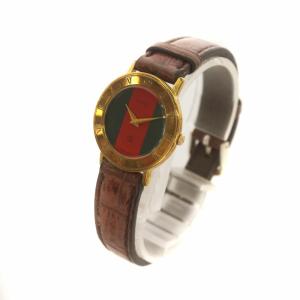 GUCCI 3001L 腕時計 ウォッチ クォーツ ローマン ロゴ シェリーライン ゴールド色 GY18