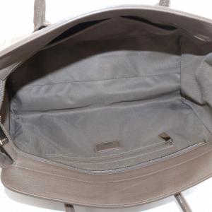 FURLA カレッジ トートバッグ ハンド レザー ロゴ ゴールド金具 グレー F6502