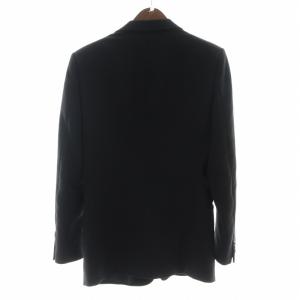 EMPORIO ARMANI セットアップ スーツ フォーマル テーラードジャケット パンツ スラックス 総裏地 ノーベント 44 S 黒 ブラック GY14