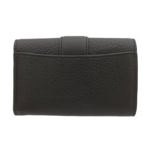 COACH MEDIUM GRACE WALLET ミディアム グレース ウォレット 三つ折り財布 ミニ レザー ロゴ金具 黒 ブラック