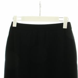 FOXEY BOUTIQUE タイトスカート スリット ロング ストレッチ ウエストゴム 40 M 黒 ブラック GY14